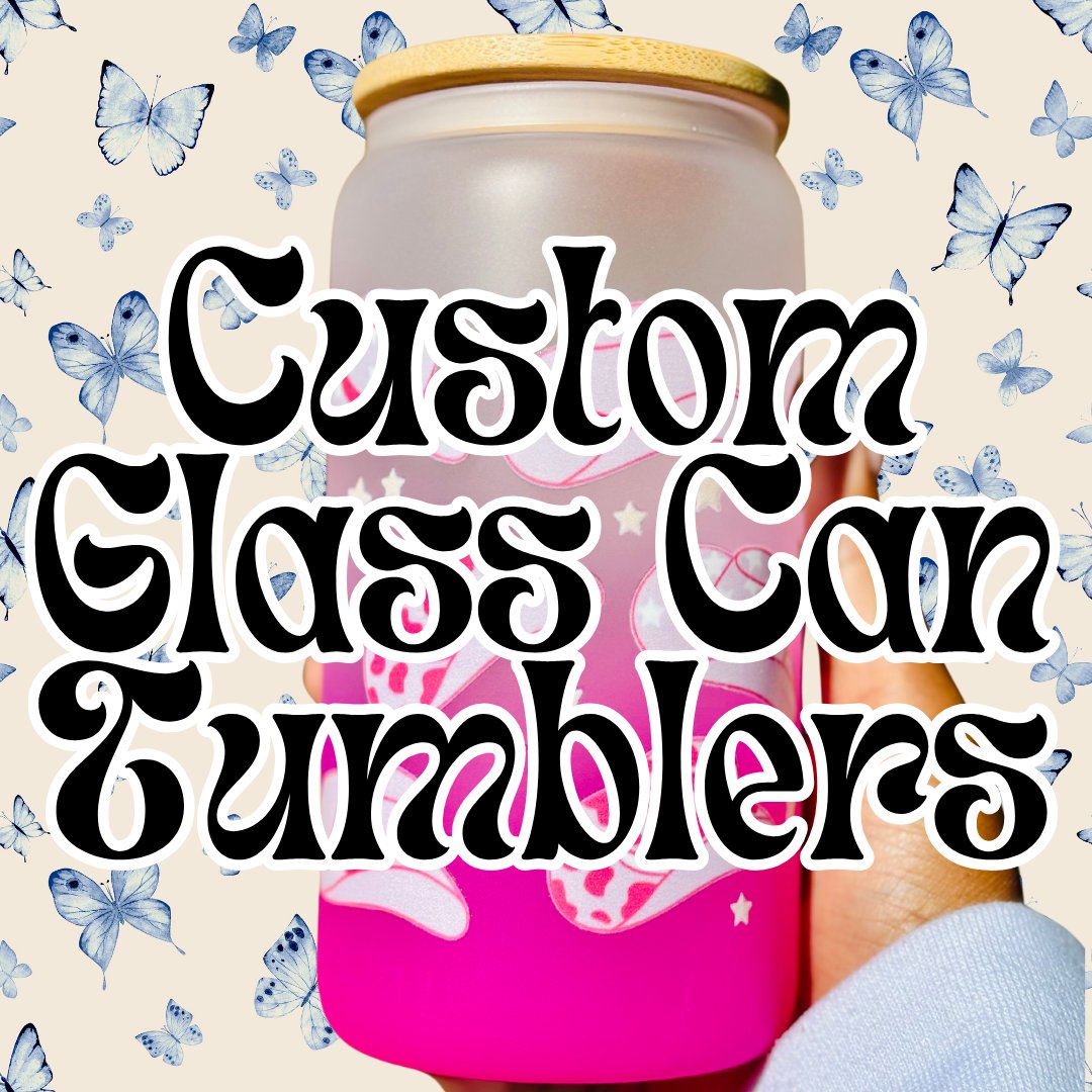 Custom Glass Can Tumblers