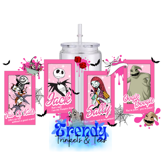 Barbie Theme Nightmare Before Christmas Tumbler