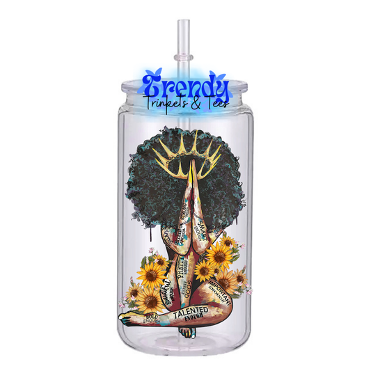 Black Queen Prays Tumbler