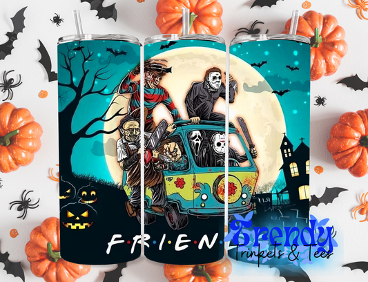 Halloween Characters Friends Tumbler