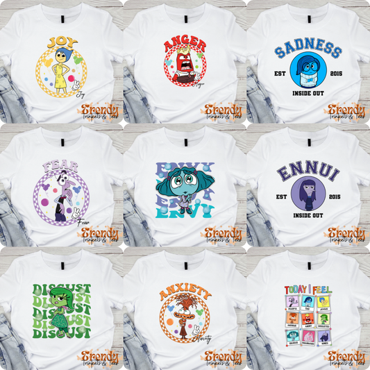 Inside Out 2 Emotions Character Shirts