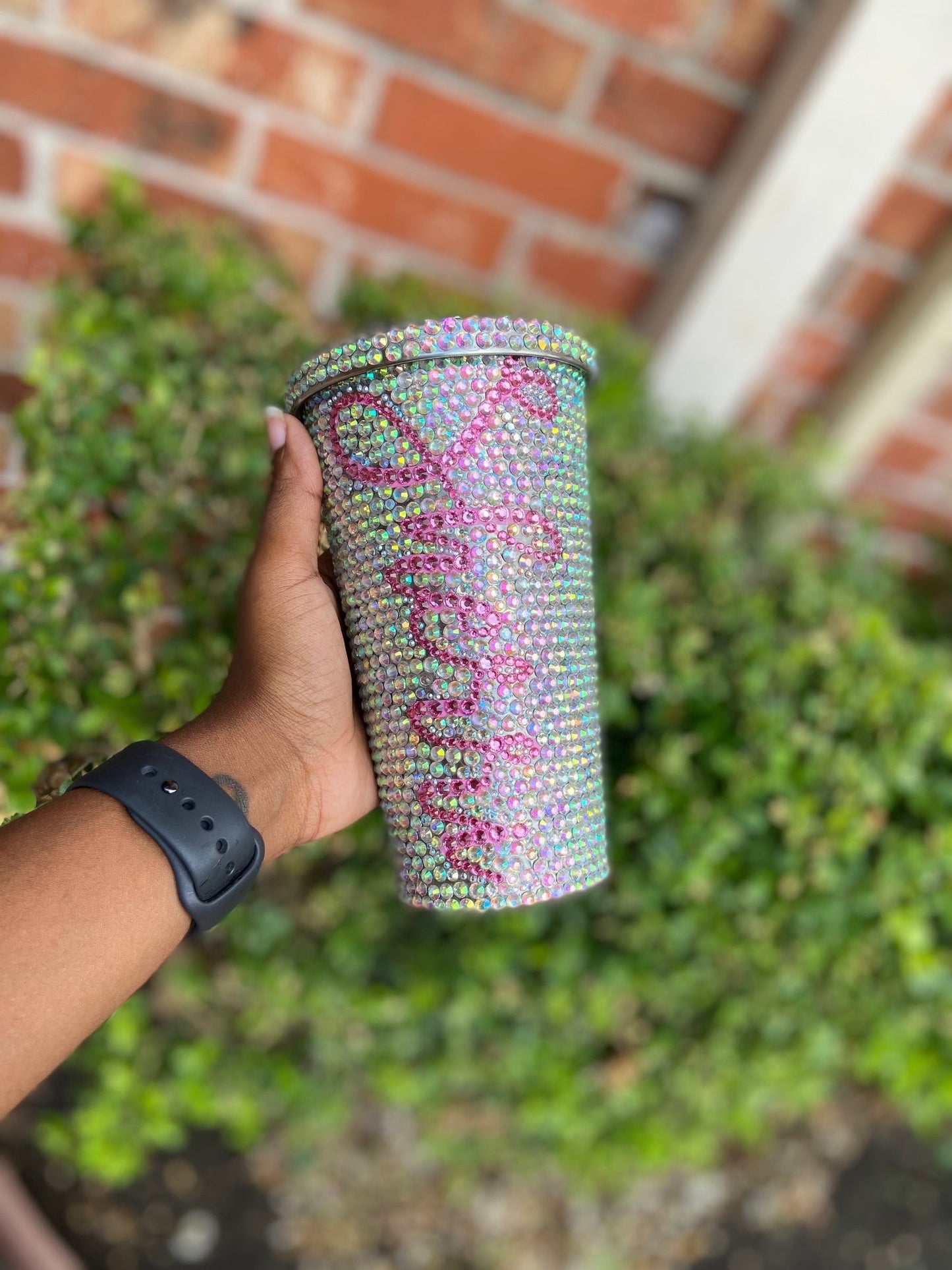 Custom Rhinestone Tumbler - Name Only